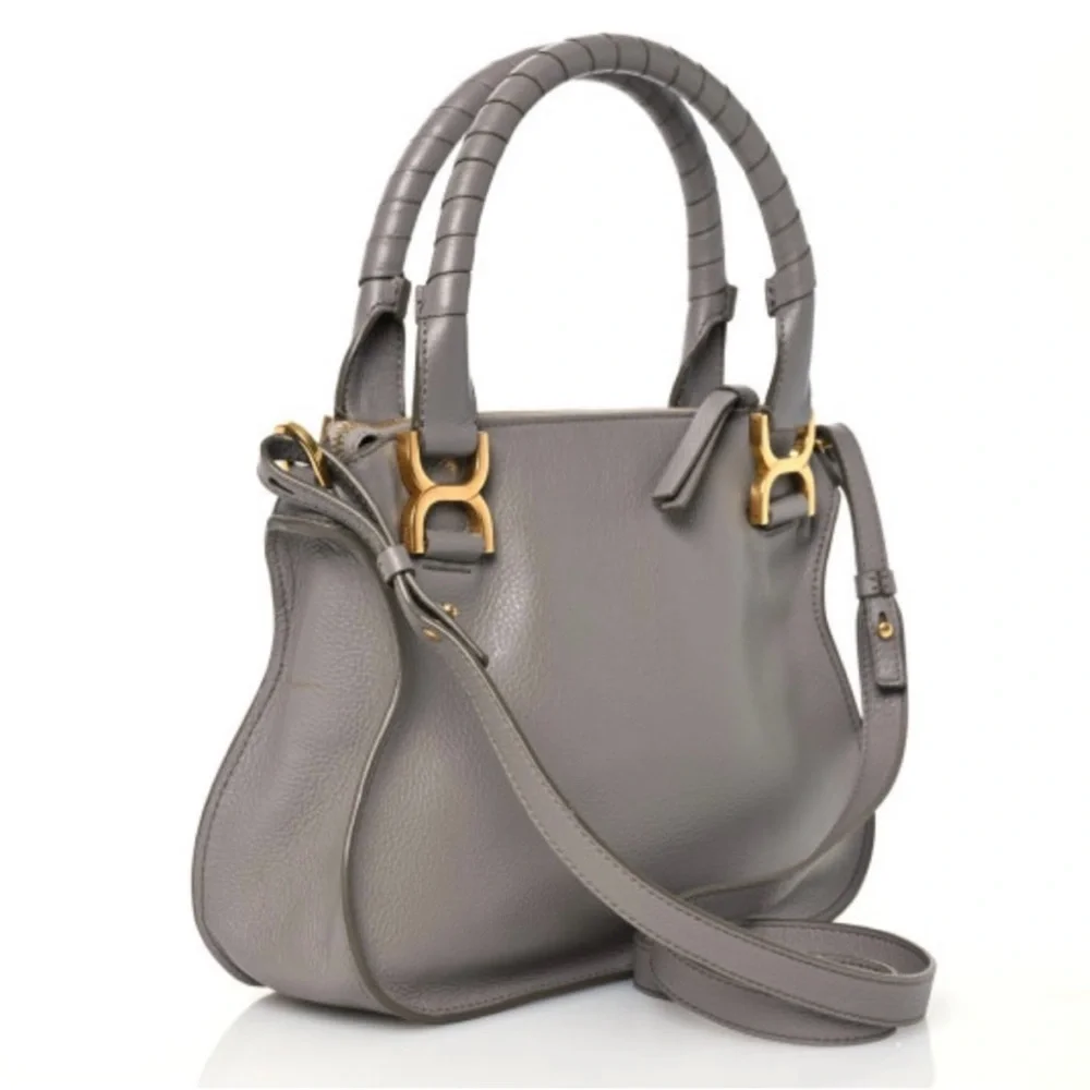 Authentic Chloe small Marcie Gray Crossbody Bag - Picture 4 of 10